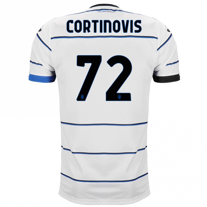 Vaikiškas Alessandro Cortinovis #72 Baltas Išvykos Marškinėliai 2023/24 T-Shirt