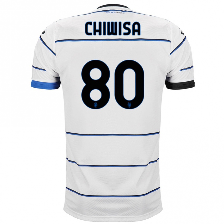 Vaikiškas Mannah Chiwisa #80 Baltas Išvykos Marškinėliai 2023/24 T-Shirt