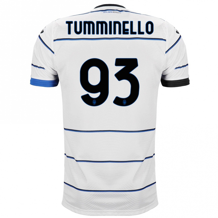 Vaikiškas Marco Tumminello #93 Baltas Išvykos Marškinėliai 2023/24 T-Shirt