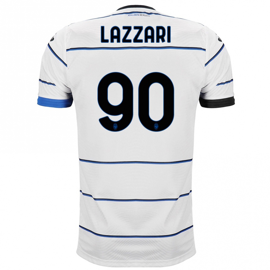 Vaikiškas Ilaria Lazzari #90 Baltas Išvykos Marškinėliai 2023/24 T-Shirt