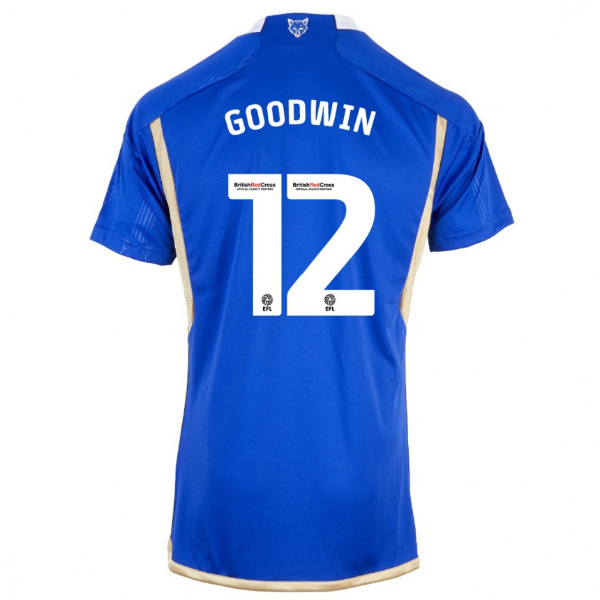 Vyrai Missy Goodwin #12 Karališkai Mėlyna Namų Marškinėliai 2023/24 T-Shirt