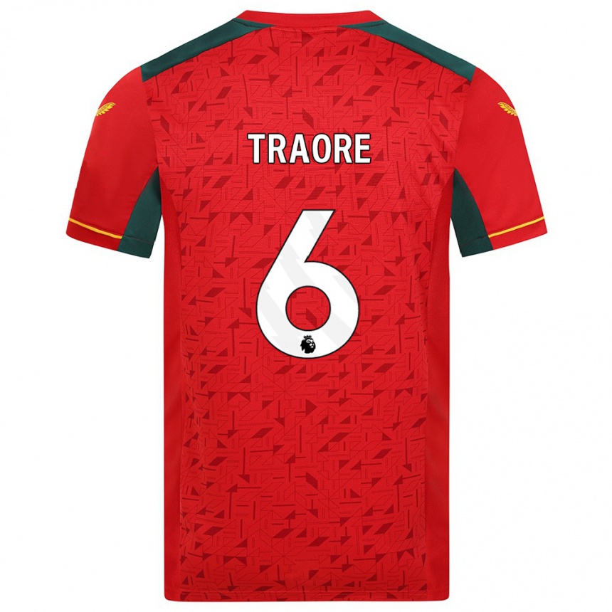 Vyrai Boubacar Traoré #6 Raudona Išvykos Marškinėliai 2023/24 T-Shirt