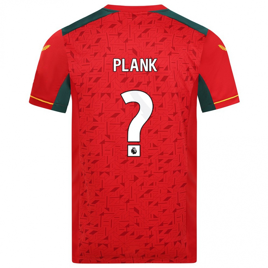 Vyrai Dom Plank #0 Raudona Išvykos Marškinėliai 2023/24 T-Shirt