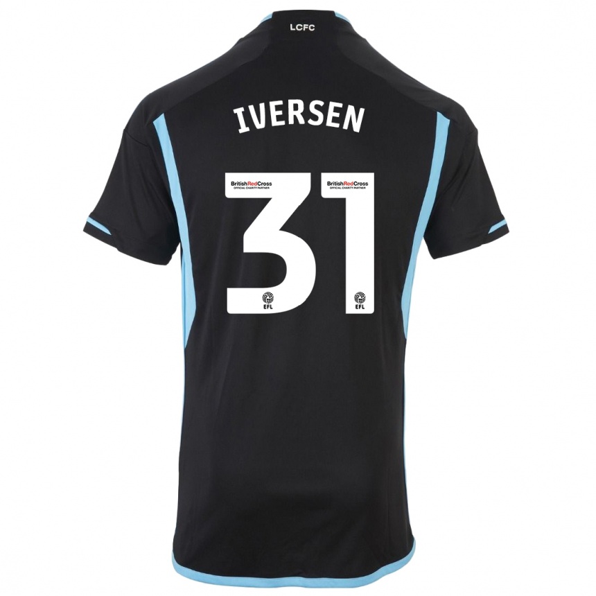 Vyrai Daniel Iversen #31 Juoda Išvykos Marškinėliai 2023/24 T-Shirt