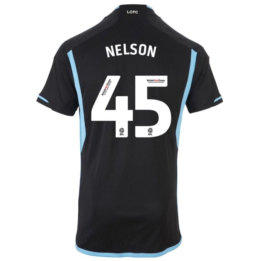 Vyrai Ben Nelson #45 Juoda Išvykos Marškinėliai 2023/24 T-Shirt