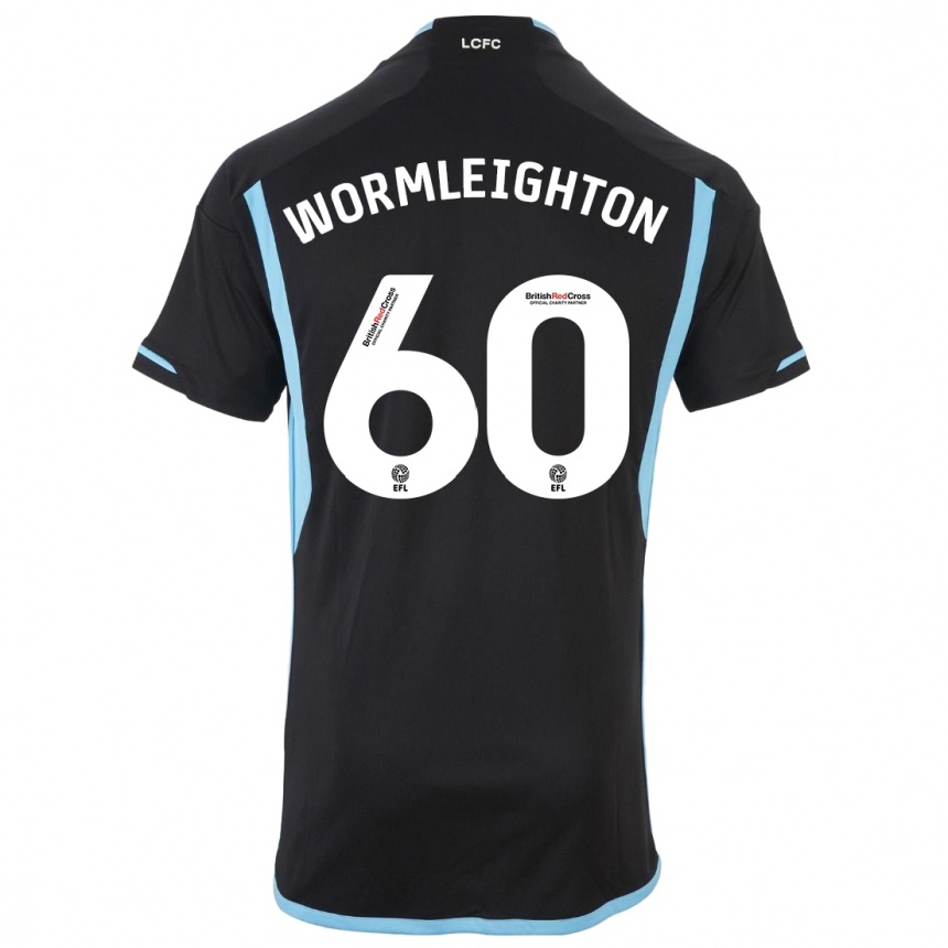 Vyrai Joe Wormleighton #60 Juoda Išvykos Marškinėliai 2023/24 T-Shirt