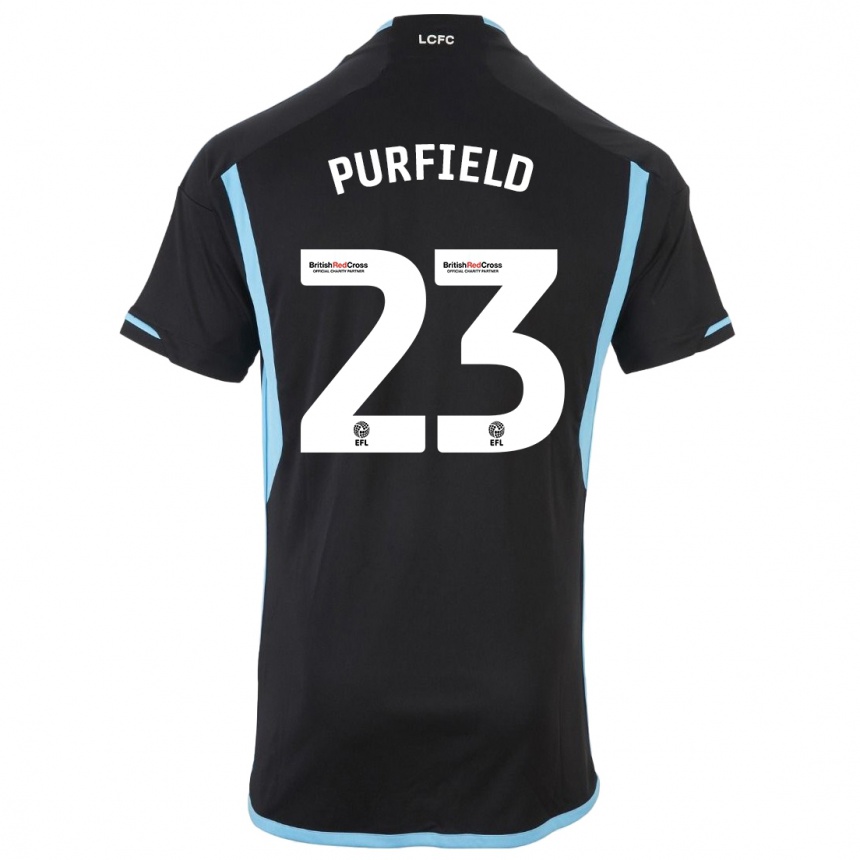 Vyrai Jemma Purfield #23 Juoda Išvykos Marškinėliai 2023/24 T-Shirt