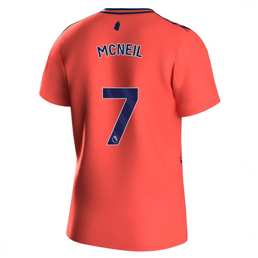 Vyrai Dwight Mcneil #7 Koralas Išvykos Marškinėliai 2023/24 T-Shirt