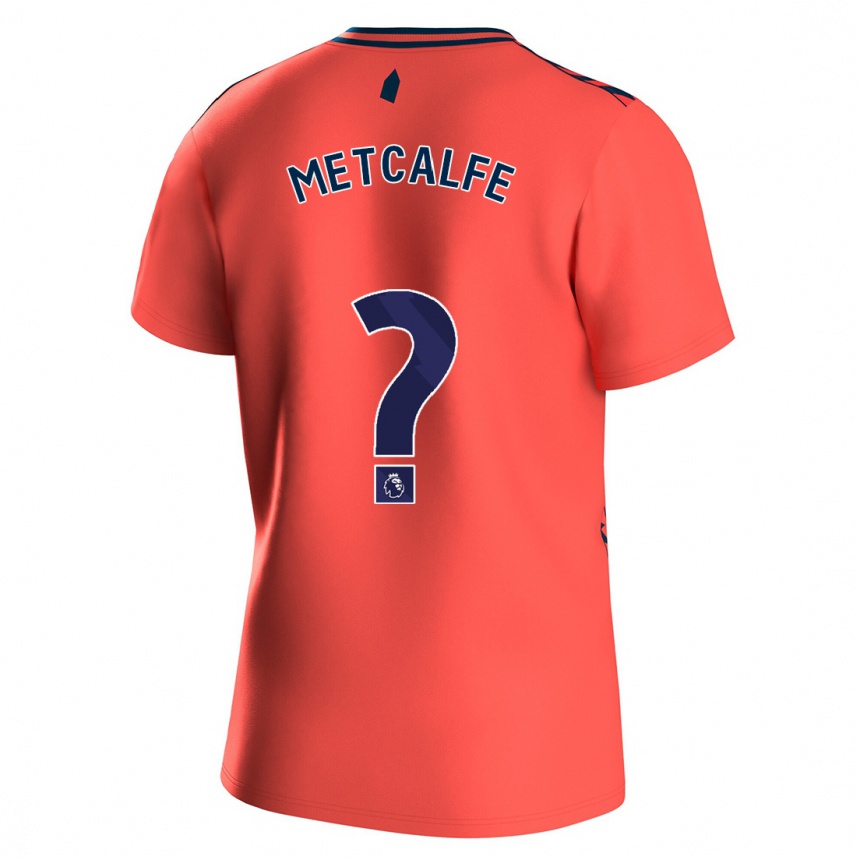 Vyrai Jenson Metcalfe #0 Koralas Išvykos Marškinėliai 2023/24 T-Shirt