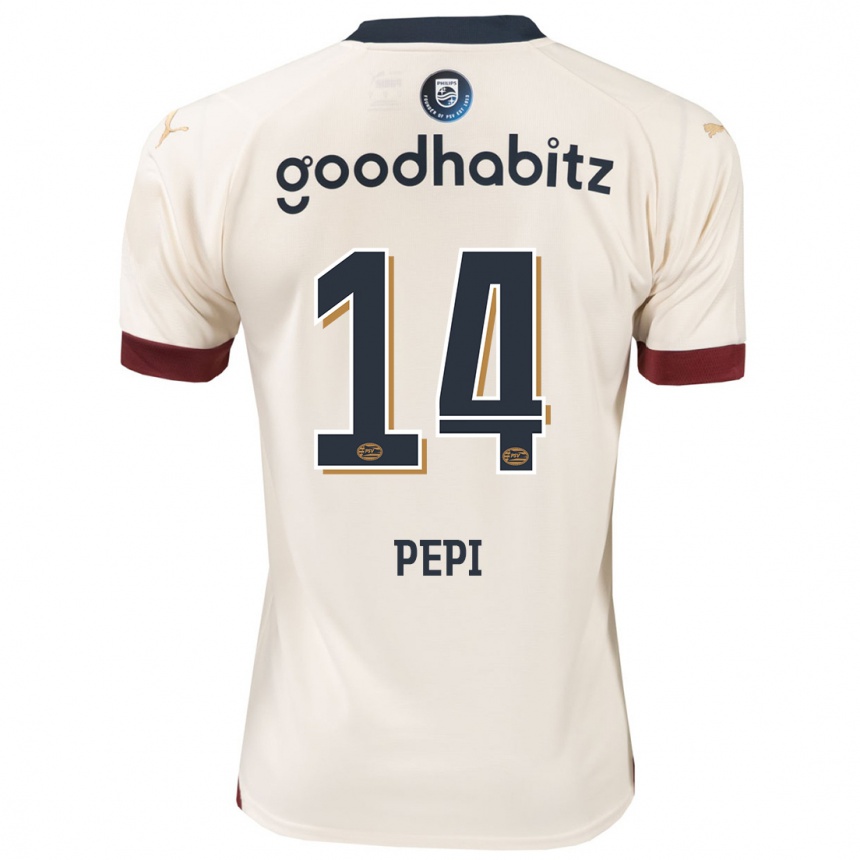 Vyrai Ricardo Pepi #14 Beveik Baltas Išvykos Marškinėliai 2023/24 T-Shirt