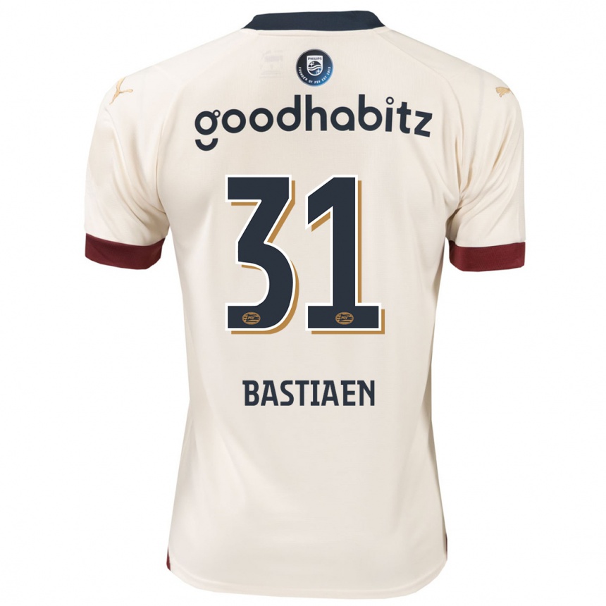 Vyrai Femke Bastiaen #31 Beveik Baltas Išvykos Marškinėliai 2023/24 T-Shirt