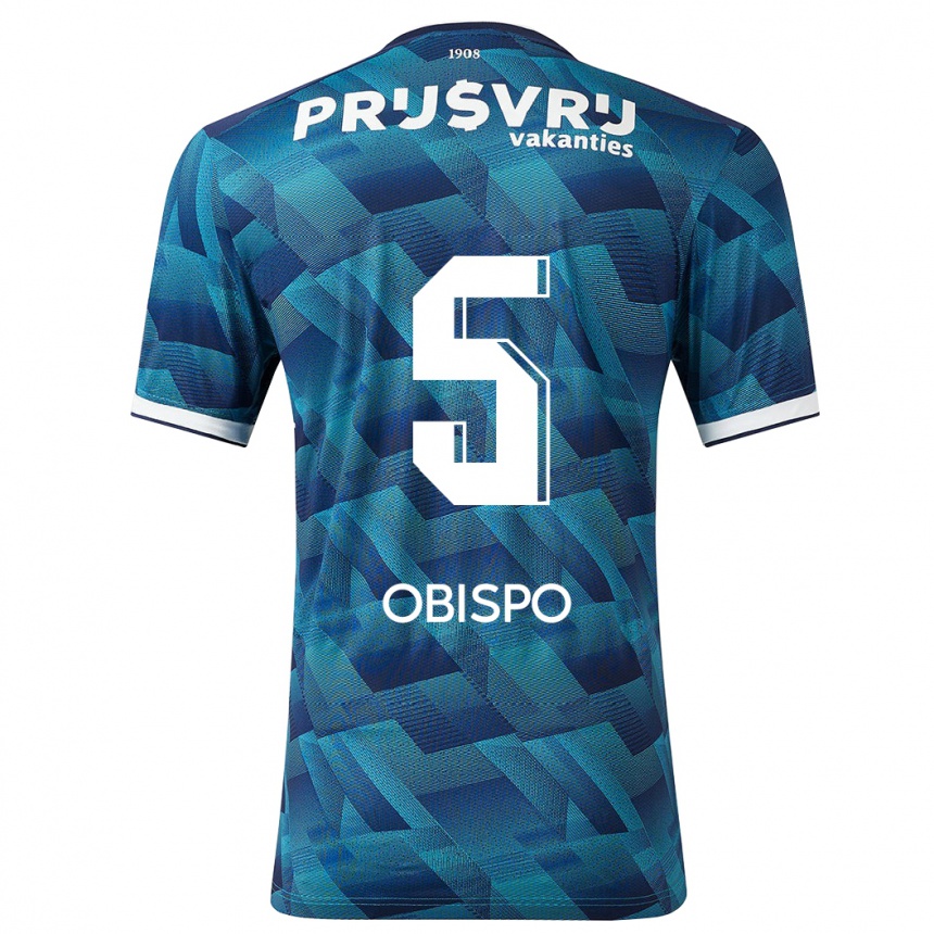 Vyrai Celainy Obispo #5 Mėlyna Išvykos Marškinėliai 2023/24 T-Shirt