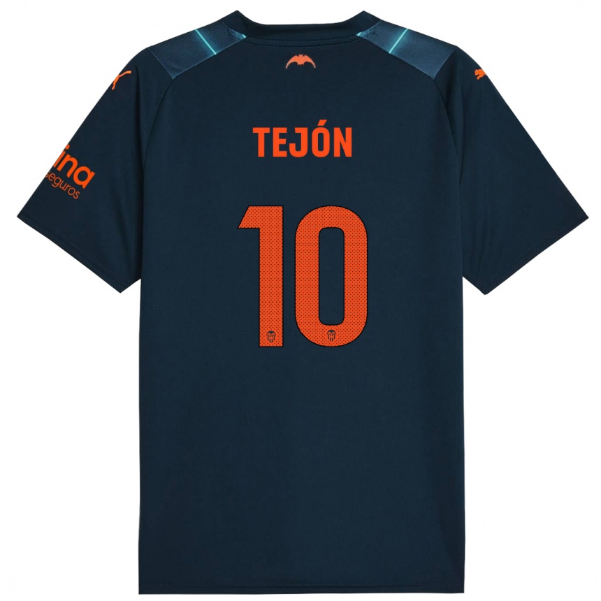 Vyrai Martín Tejón #10 Jūrų Mėlyna Išvykos Marškinėliai 2023/24 T-Shirt