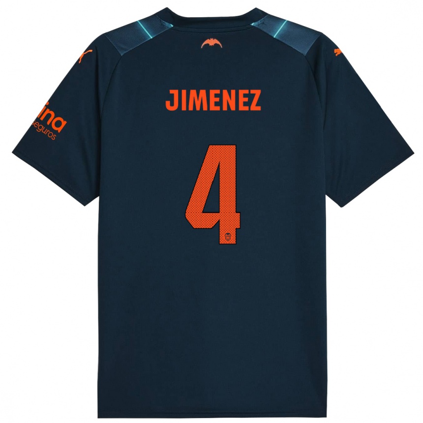 Vyrai Maria Jimenez #4 Jūrų Mėlyna Išvykos Marškinėliai 2023/24 T-Shirt