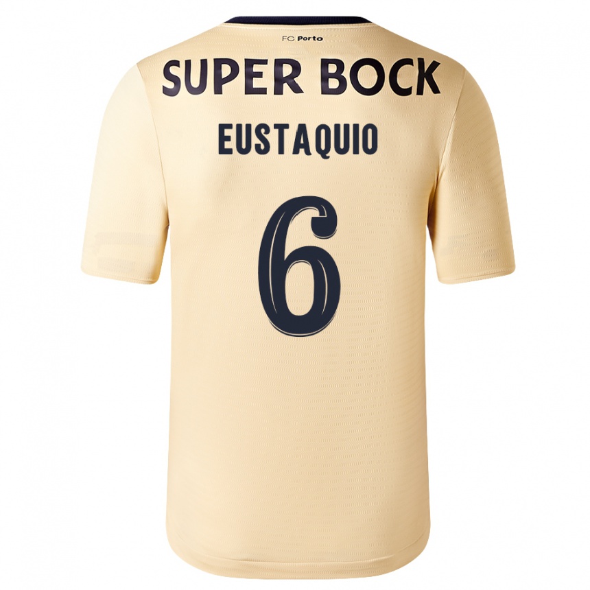 Vyrai Stephen Eustaquio #6 Smėlio-Aukso Spalvos Išvykos Marškinėliai 2023/24 T-Shirt