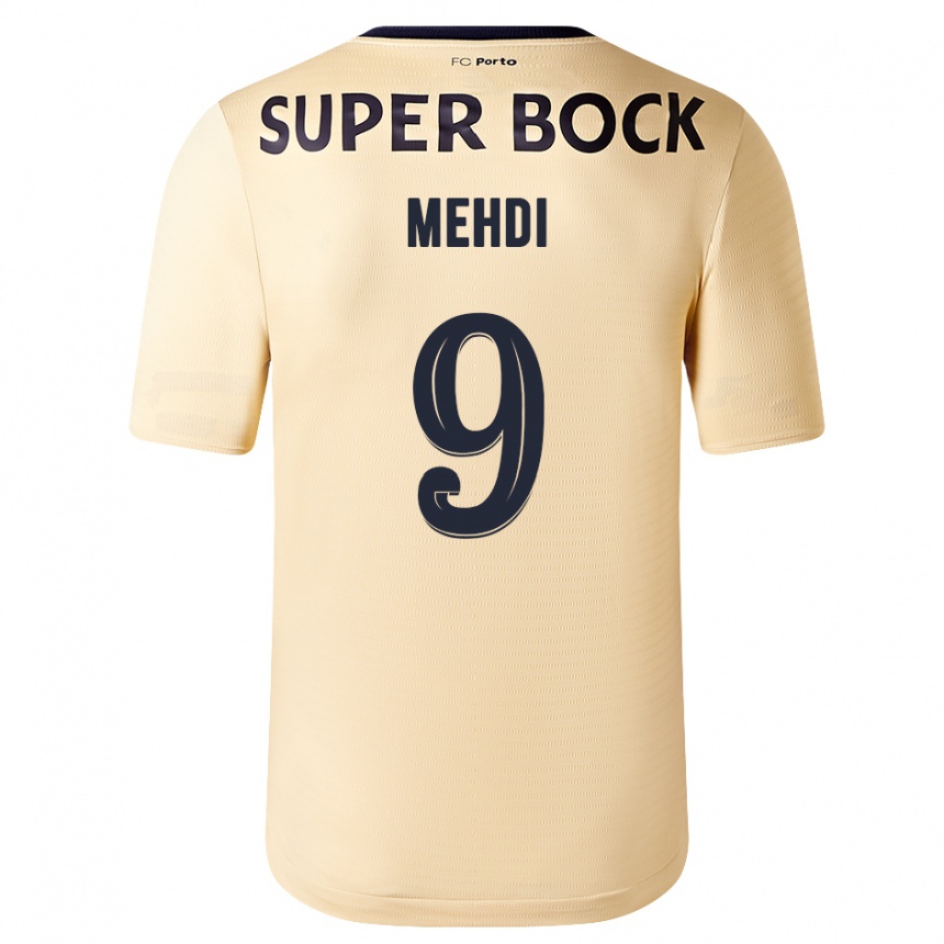 Vyrai Mehdi Taremi #9 Smėlio-Aukso Spalvos Išvykos Marškinėliai 2023/24 T-Shirt