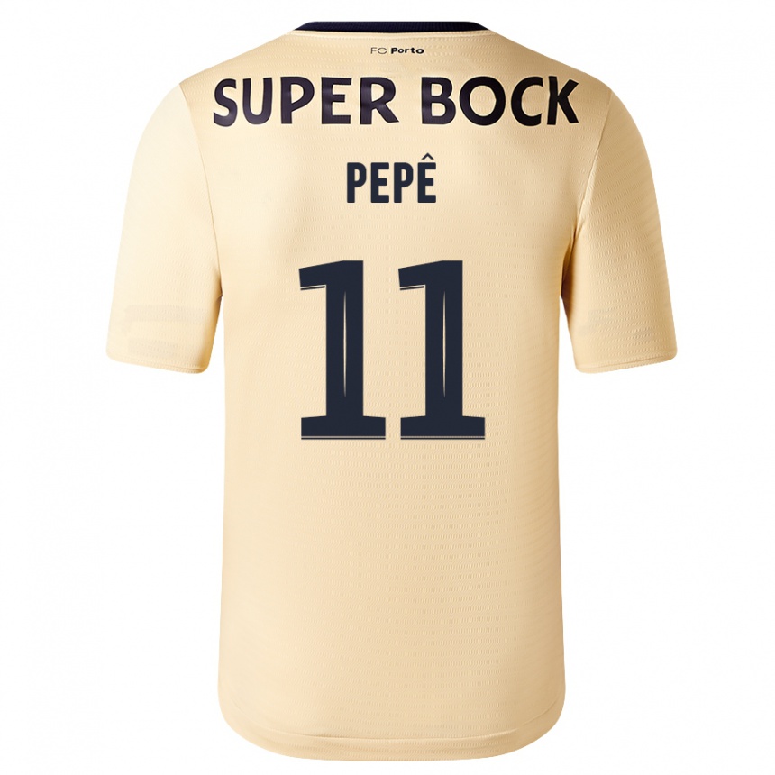 Vyrai Pepê #11 Smėlio-Aukso Spalvos Išvykos Marškinėliai 2023/24 T-Shirt