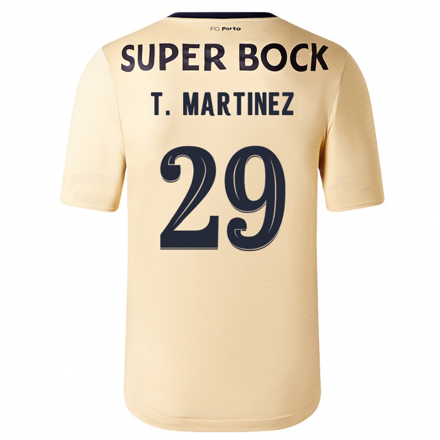 Vyrai Toni Martínez #29 Smėlio-Aukso Spalvos Išvykos Marškinėliai 2023/24 T-Shirt