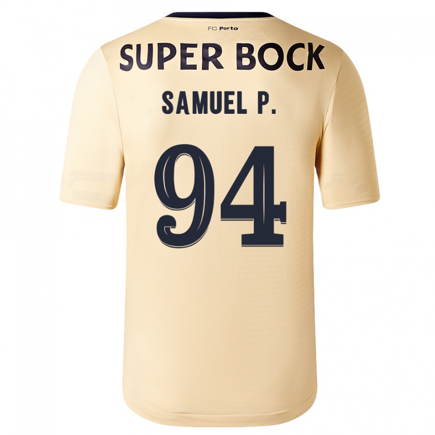 Vyrai Samuel #94 Smėlio-Aukso Spalvos Išvykos Marškinėliai 2023/24 T-Shirt