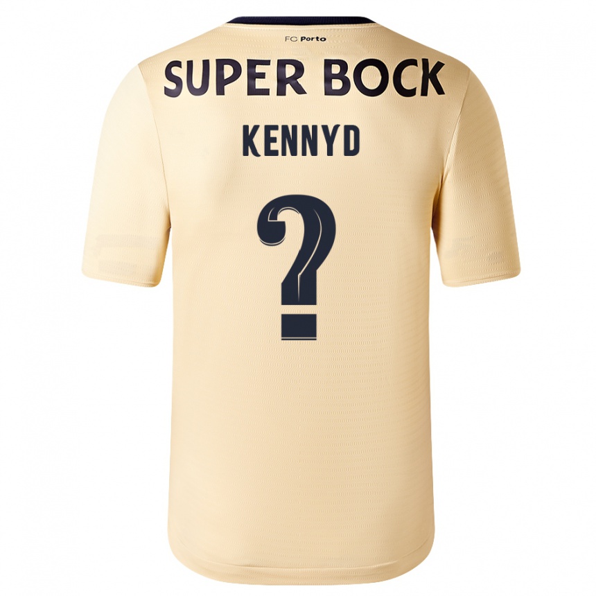 Vyrai Kennyd #0 Smėlio-Aukso Spalvos Išvykos Marškinėliai 2023/24 T-Shirt