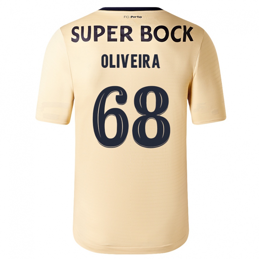 Vyrai André Oliveira #68 Smėlio-Aukso Spalvos Išvykos Marškinėliai 2023/24 T-Shirt