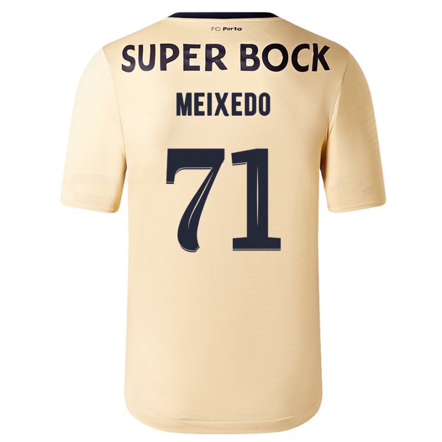 Vyrai Francisco Meixedo #71 Smėlio-Aukso Spalvos Išvykos Marškinėliai 2023/24 T-Shirt