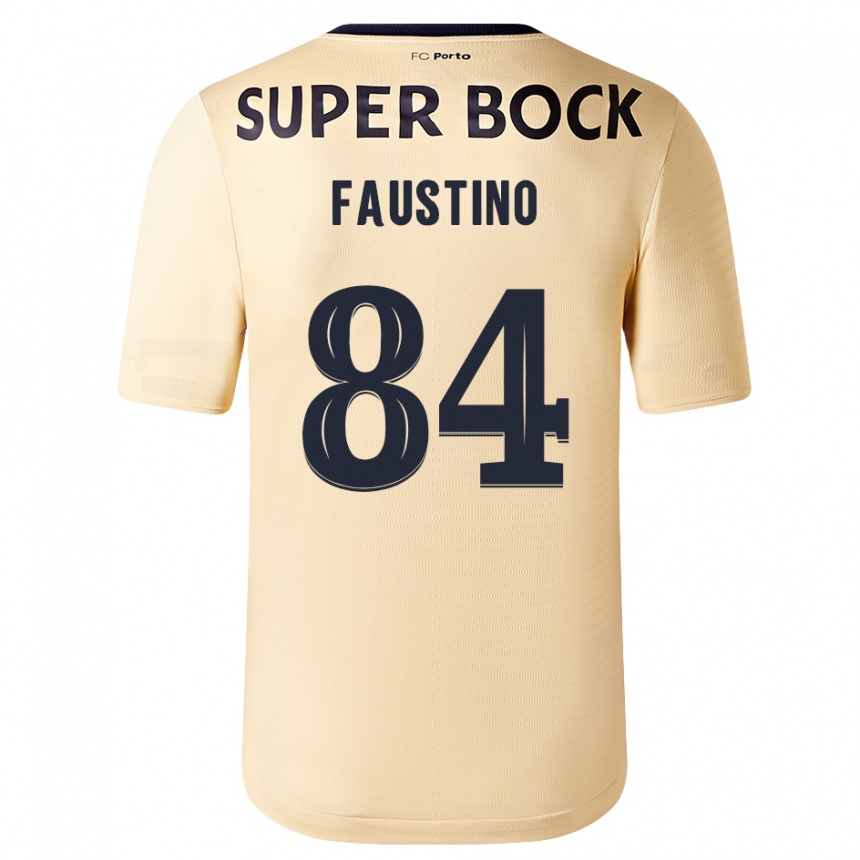 Vyrai Levi Faustino #84 Smėlio-Aukso Spalvos Išvykos Marškinėliai 2023/24 T-Shirt