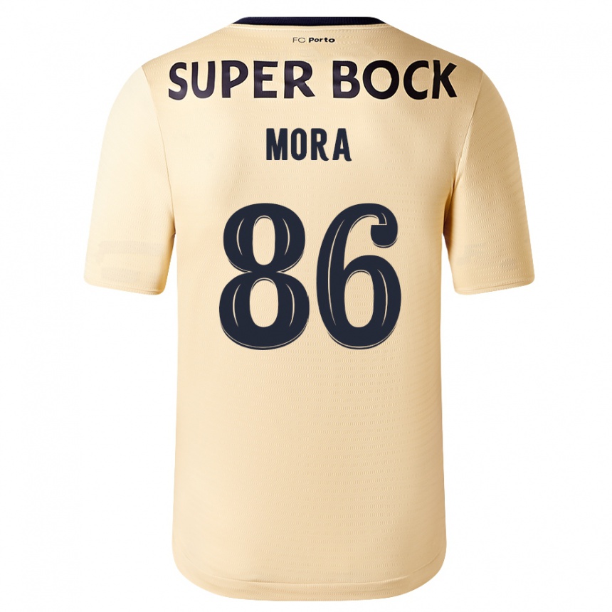 Vyrai Rodrigo Mora #86 Smėlio-Aukso Spalvos Išvykos Marškinėliai 2023/24 T-Shirt