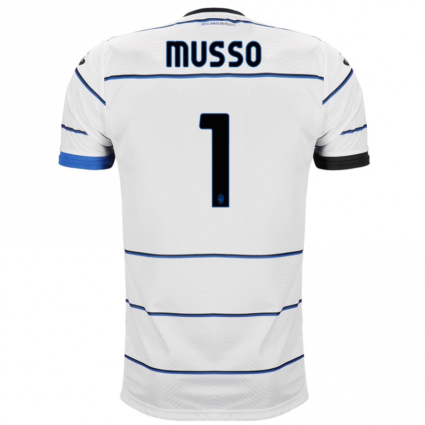 Vyrai Juan Musso #1 Baltas Išvykos Marškinėliai 2023/24 T-Shirt