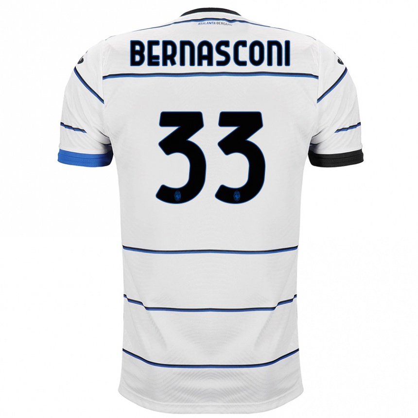 Vyrai Lorenzo Bernasconi #33 Baltas Išvykos Marškinėliai 2023/24 T-Shirt