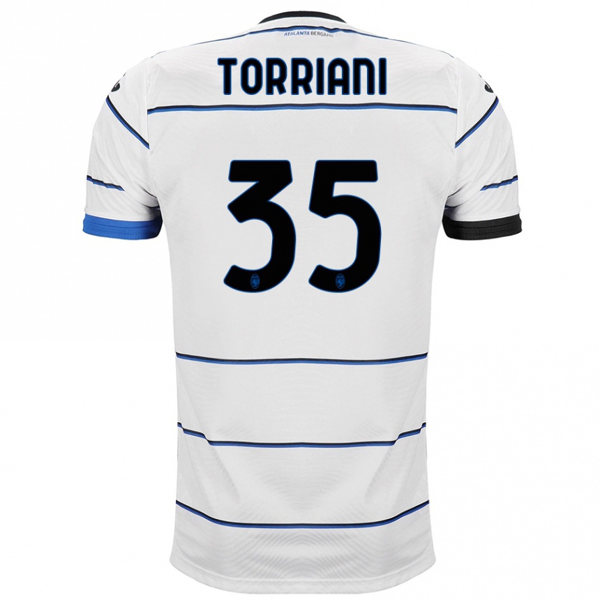 Vyrai Andrea Torriani #35 Baltas Išvykos Marškinėliai 2023/24 T-Shirt