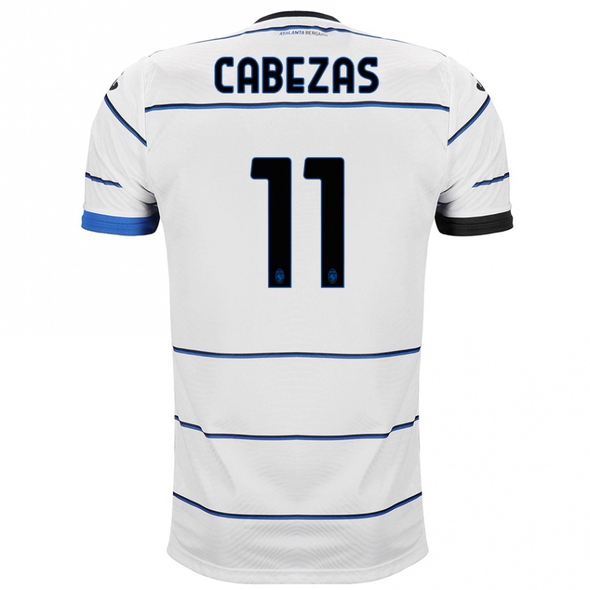 Vyrai Bryan Cabezas #11 Baltas Išvykos Marškinėliai 2023/24 T-Shirt