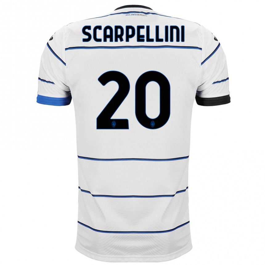 Vyrai Andrea Scarpellini #20 Baltas Išvykos Marškinėliai 2023/24 T-Shirt