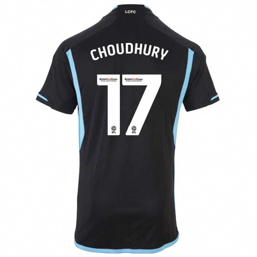 Moteriškas Hamza Choudhury #17 Juoda Išvykos Marškinėliai 2023/24 T-Shirt