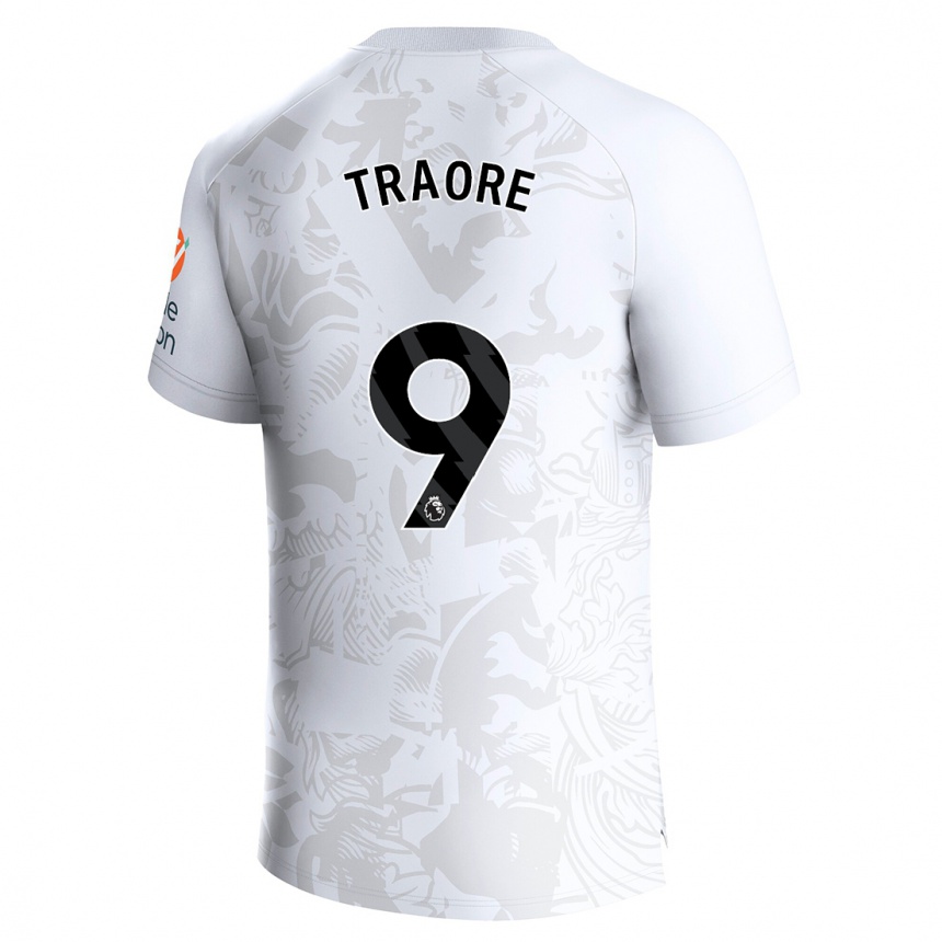 Moteriškas Bertrand Traoré #9 Baltas Išvykos Marškinėliai 2023/24 T-Shirt