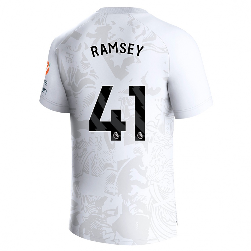 Moteriškas Jacob Ramsey #41 Baltas Išvykos Marškinėliai 2023/24 T-Shirt