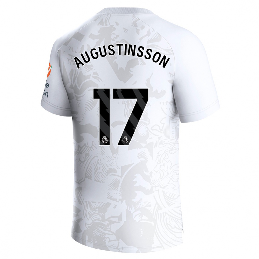 Moteriškas Ludwig Augustinsson #17 Baltas Išvykos Marškinėliai 2023/24 T-Shirt