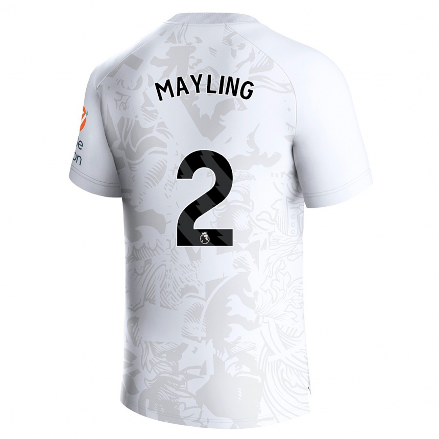 Moteriškas Sarah Mayling #2 Baltas Išvykos Marškinėliai 2023/24 T-Shirt