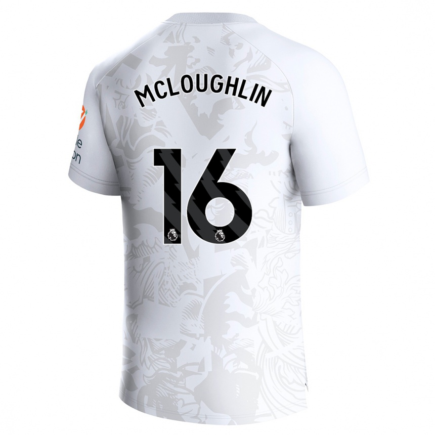 Moteriškas Olivia Mcloughlin #16 Baltas Išvykos Marškinėliai 2023/24 T-Shirt