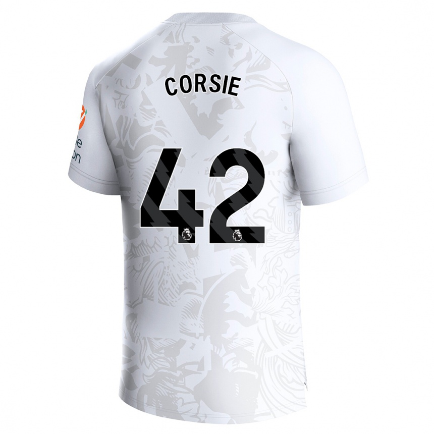 Moteriškas Rachel Corsie #42 Baltas Išvykos Marškinėliai 2023/24 T-Shirt