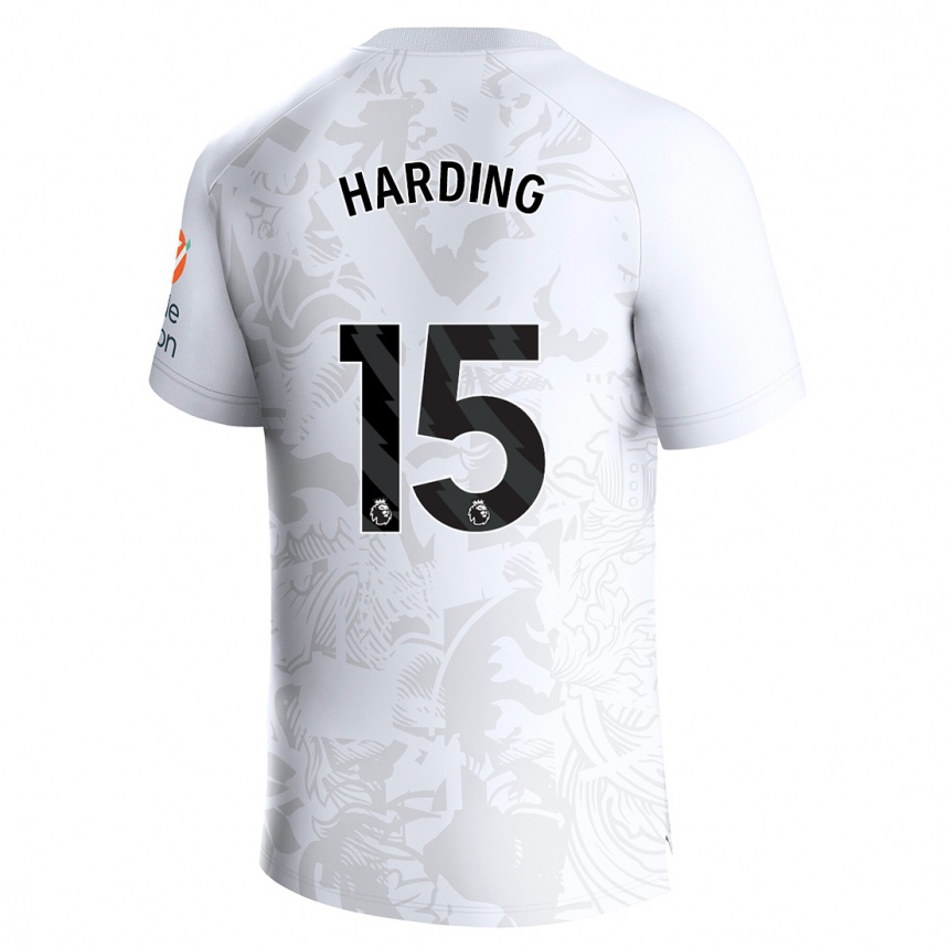 Moteriškas Natasha Harding #15 Baltas Išvykos Marškinėliai 2023/24 T-Shirt