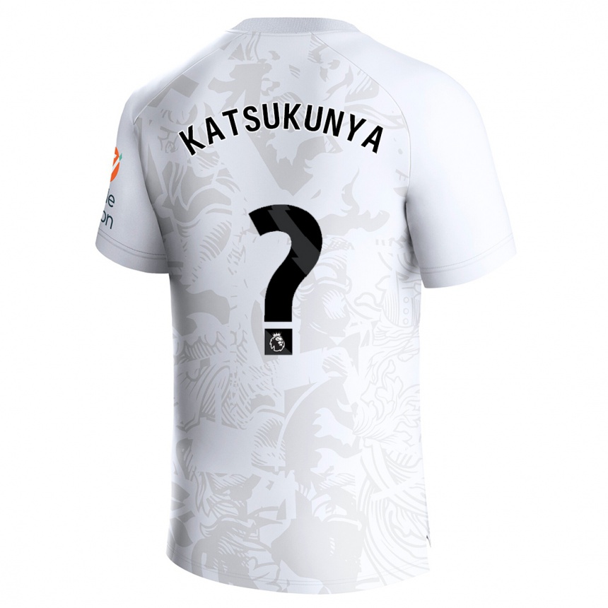 Moteriškas Thierry Katsukunya #0 Baltas Išvykos Marškinėliai 2023/24 T-Shirt