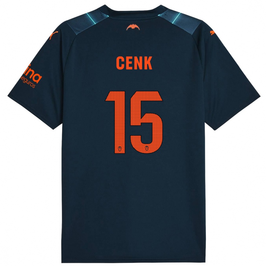 Moteriškas Cenk Ozkacar #15 Jūrų Mėlyna Išvykos Marškinėliai 2023/24 T-Shirt