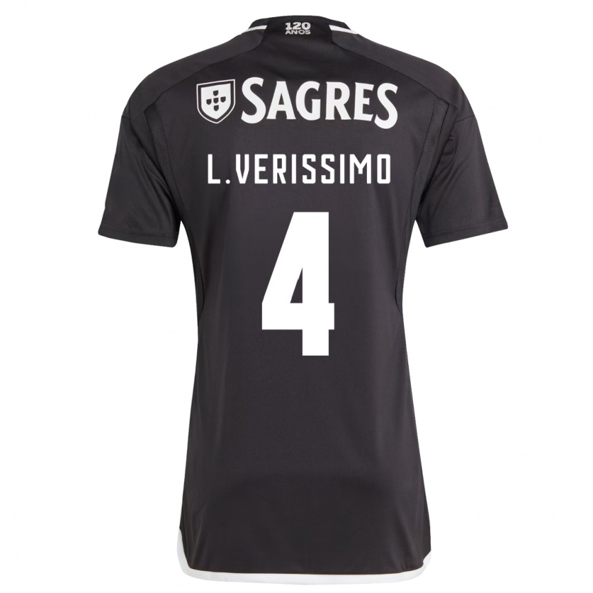 Moteriškas Lucas Verissimo #4 Juoda Išvykos Marškinėliai 2023/24 T-Shirt