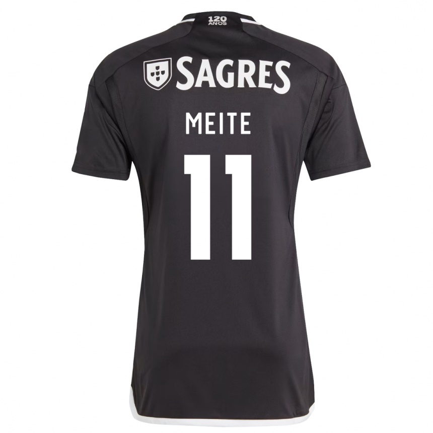 Moteriškas Soualiho Meite #11 Juoda Išvykos Marškinėliai 2023/24 T-Shirt