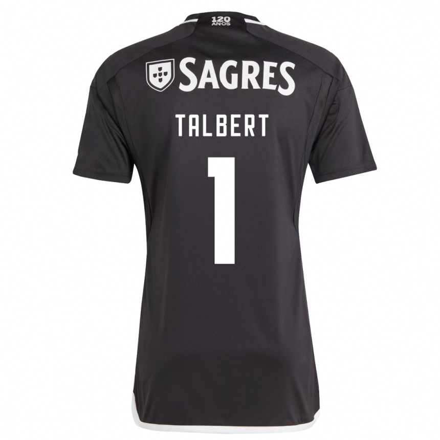 Moteriškas Katelin Talbert #1 Juoda Išvykos Marškinėliai 2023/24 T-Shirt