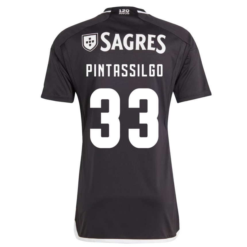 Moteriškas Lara Pintassilgo #33 Juoda Išvykos Marškinėliai 2023/24 T-Shirt