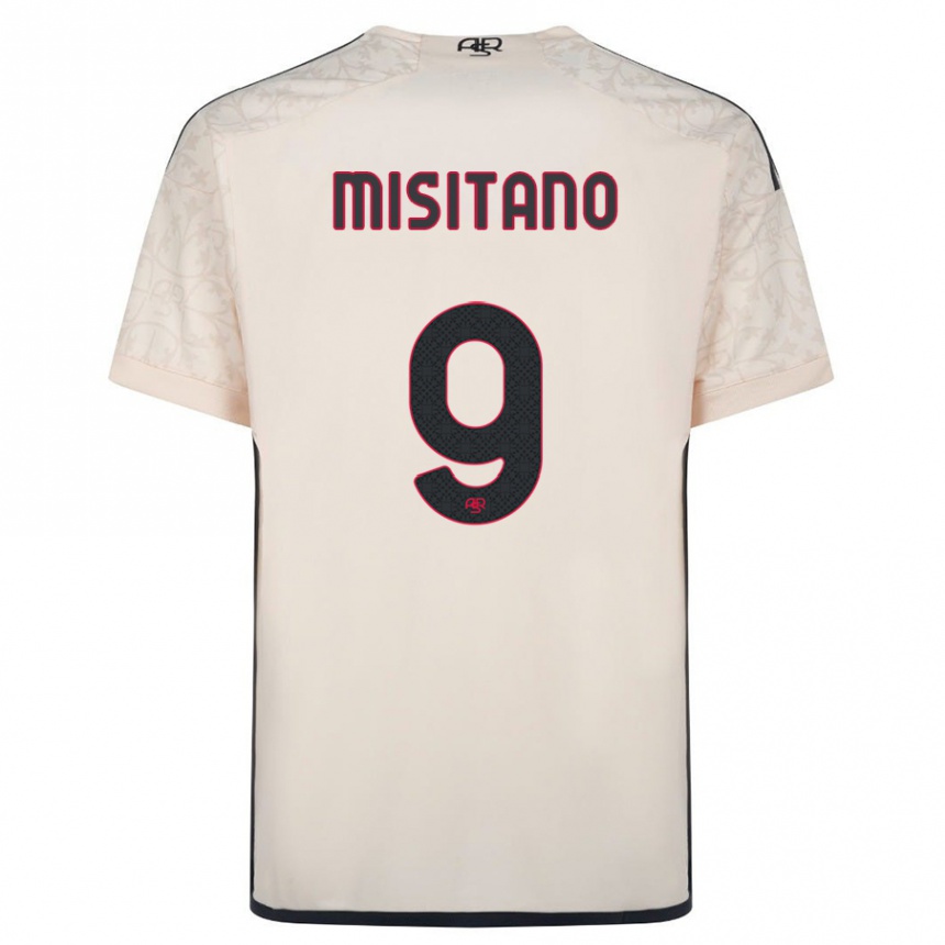 Moteriškas Giulio Misitano #9 Beveik Baltas Išvykos Marškinėliai 2023/24 T-Shirt