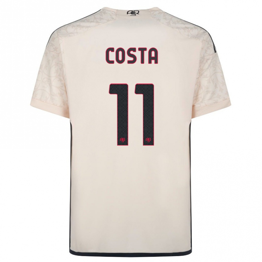 Moteriškas João Costa #11 Beveik Baltas Išvykos Marškinėliai 2023/24 T-Shirt