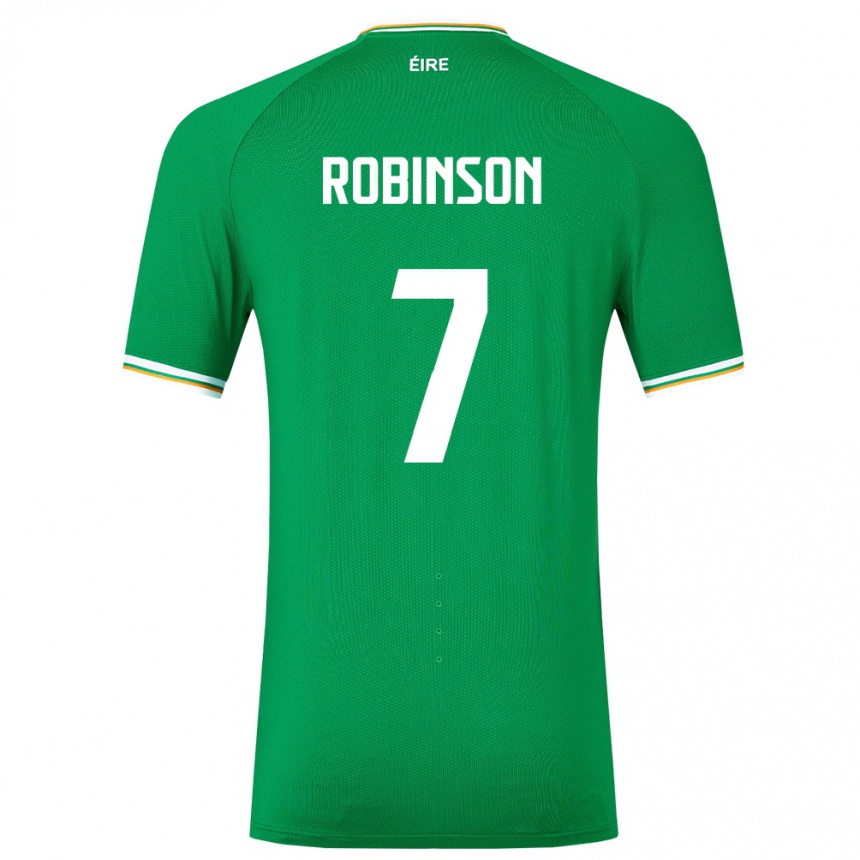 Vaikiškas Airijos Sala Callum Robinson #7 Žalias Namų Marškinėliai 24-26 T-Shirt